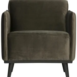 Discount WOOOD Statement fauteuil met arm velvet Warm groen