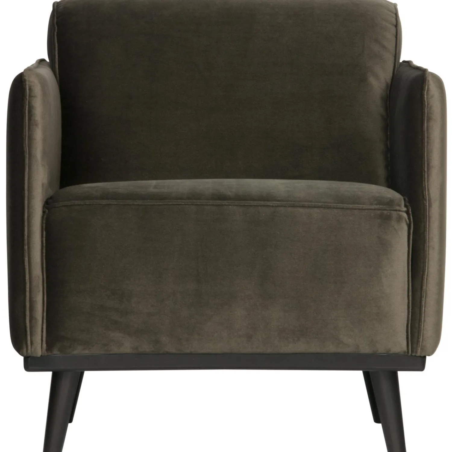 Discount WOOOD Statement fauteuil met arm velvet Warm groen