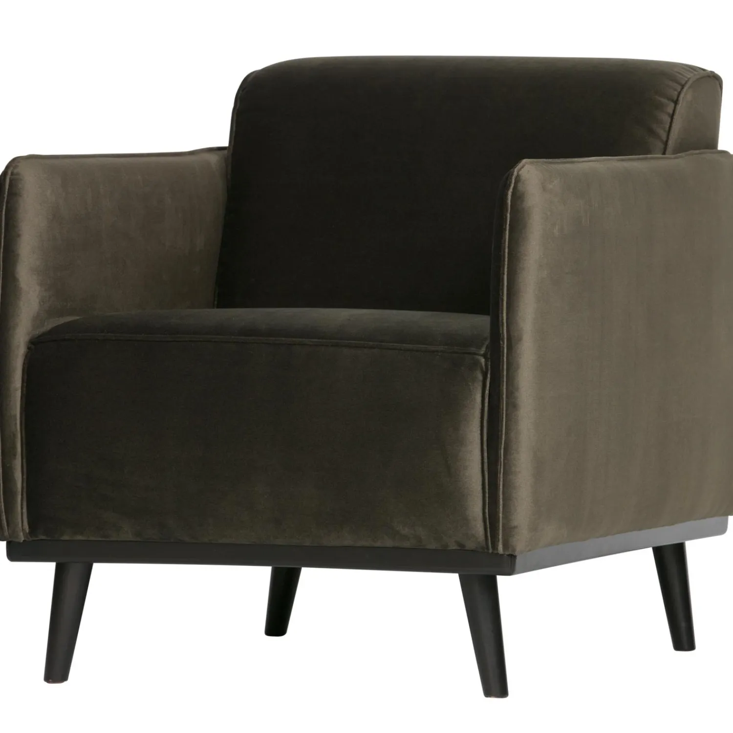 Discount WOOOD Statement fauteuil met arm velvet Warm groen