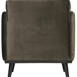Discount WOOOD Statement fauteuil met arm velvet Warm groen