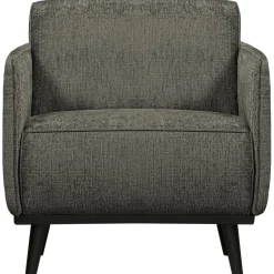 Outlet WOOOD Statement fauteuil met arm structure velvet Frost