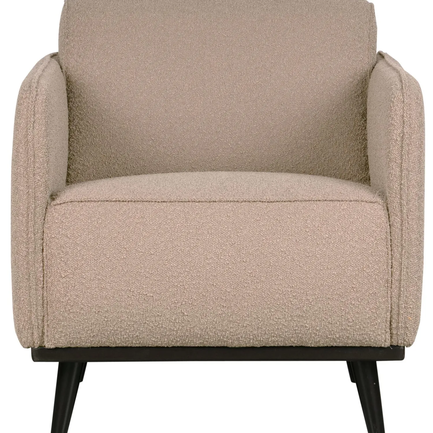 WOOOD Statement fauteuil met arm bouclé Beige