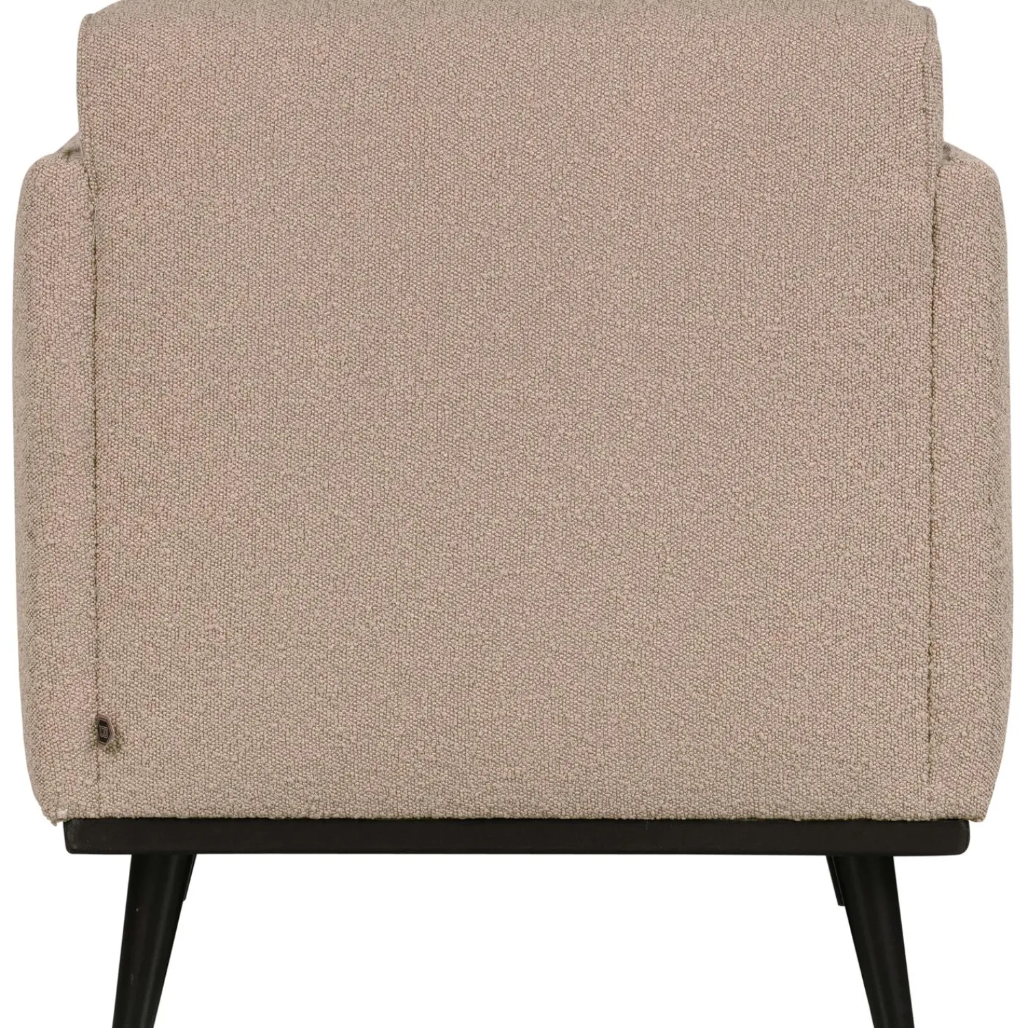 WOOOD Statement fauteuil met arm bouclé Beige