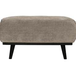 New WOOOD Statement hocker ribstof clay Kleigrijs