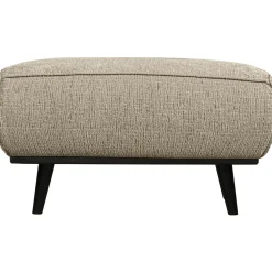 Clearance WOOOD Statement hocker structure velvet Wheatfield