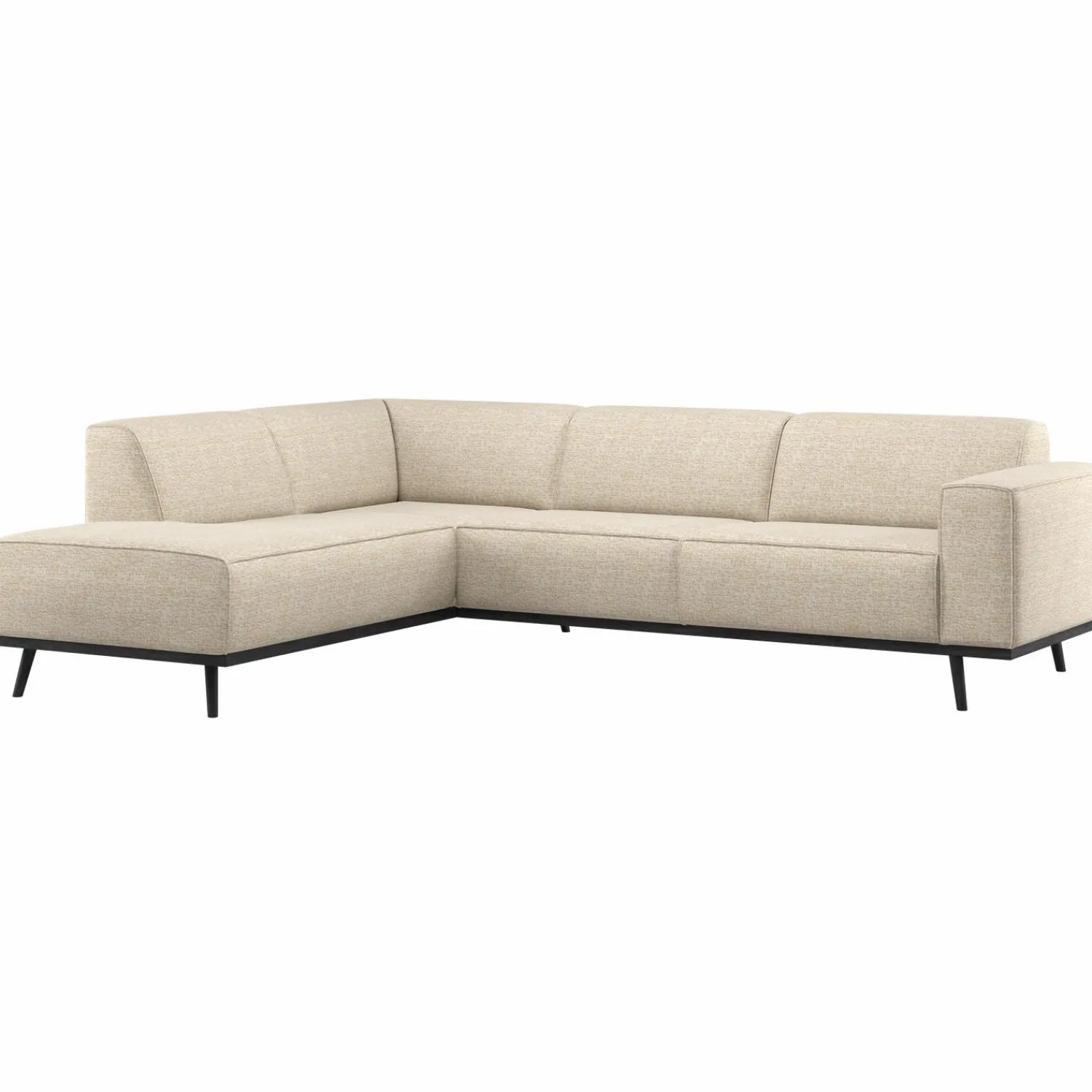 New WOOOD Statement hoekbank links Beige melange