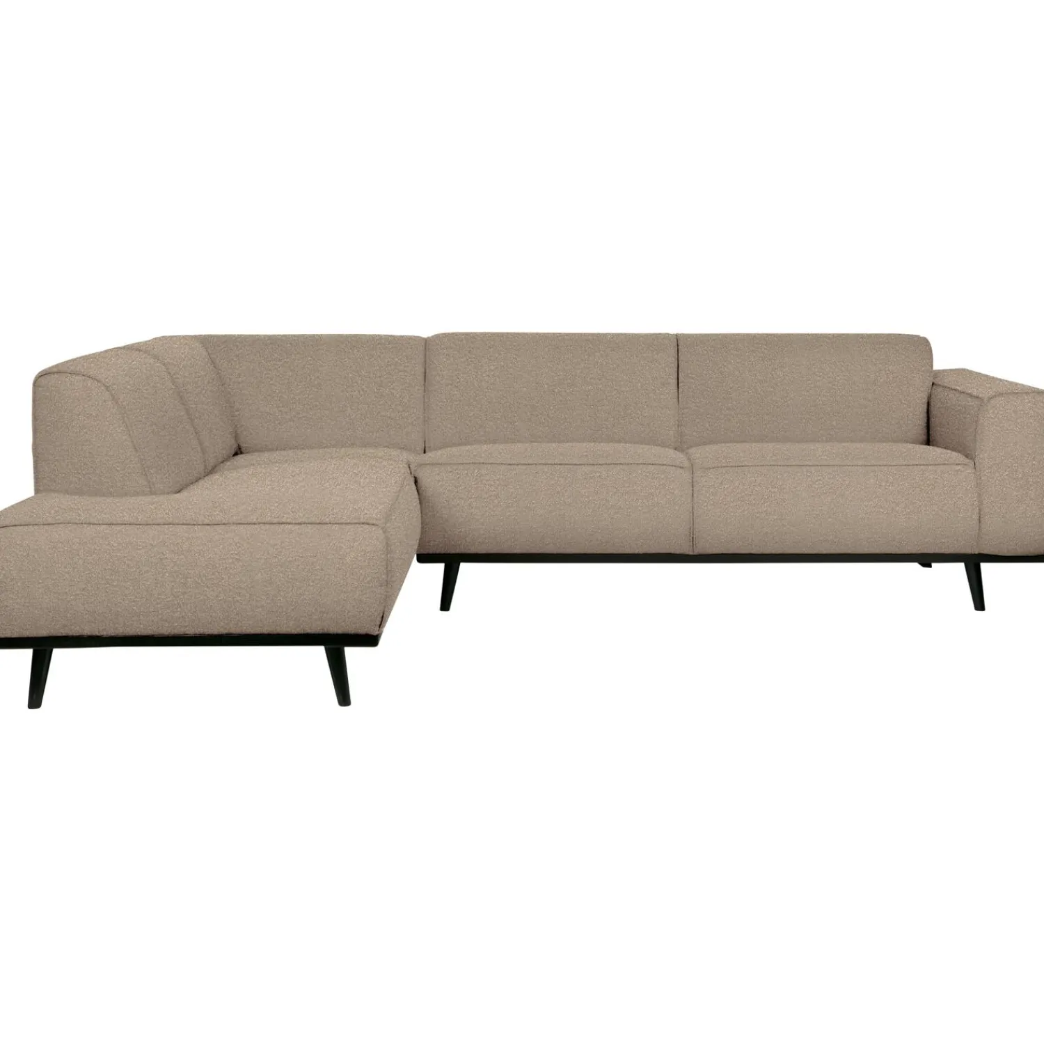 New WOOOD Statement hoekbank links bouclé Beige