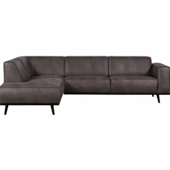 Outlet WOOOD Statement hoekbank links ecoleer Donkergrijs