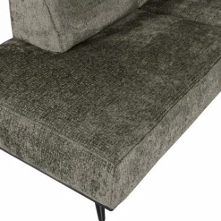 Best WOOOD Statement hoekbank links structure velvet Frost