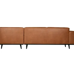 Sale WOOOD Statement hoekbank rechts ecoleer Cognac