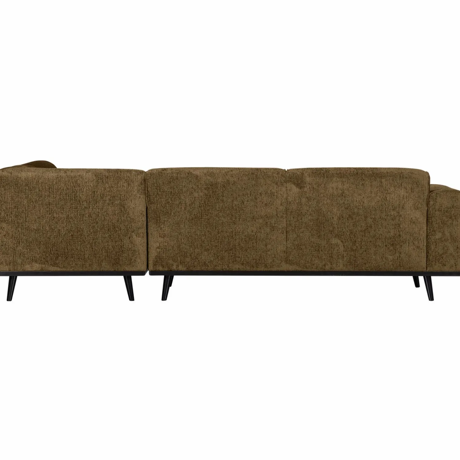 Online WOOOD Statement hoekbank rechts structure velvet Brass