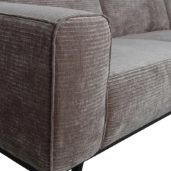 Discount WOOOD Statement hoekbank rechts ribstof Taupe