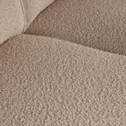 Best WOOOD Statement hoekbank rechts bouclé Beige