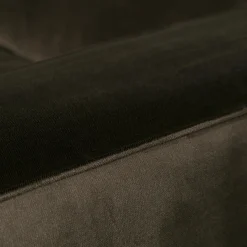 Best WOOOD Statement XL 4-zits bank 372 cm velvet Warm groen