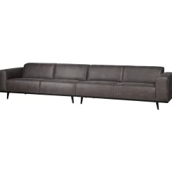 Discount WOOOD Statement XL 4-zits bank 372 cm ecoleer Donkergrijs