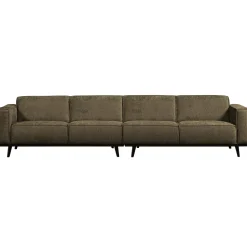 Discount WOOOD Statement XL 4-zits bank 372 cm structure velvet Bonsai