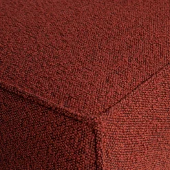 WOOOD Statement XL 4-zits bank 372 cm bouclé kastanje Kastanjebruin