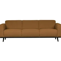 Hot WOOOD Statement 3-zits bank 230 cm bouclé boter Botergeel