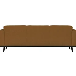 Hot WOOOD Statement 3-zits bank 230 cm bouclé boter Botergeel