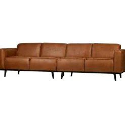 Discount WOOOD Statement 4-zits bank 280 cm ecoleer Cognac