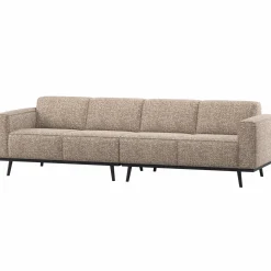 Outlet WOOOD Statement 4-zits bank 280 cm Lichtbruin melange