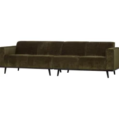 New WOOOD Statement 4-zits bank 280 cm ribstof Warm groen
