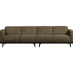 Best WOOOD Statement 4-zits bank 280 cm structure velvet Bonsai