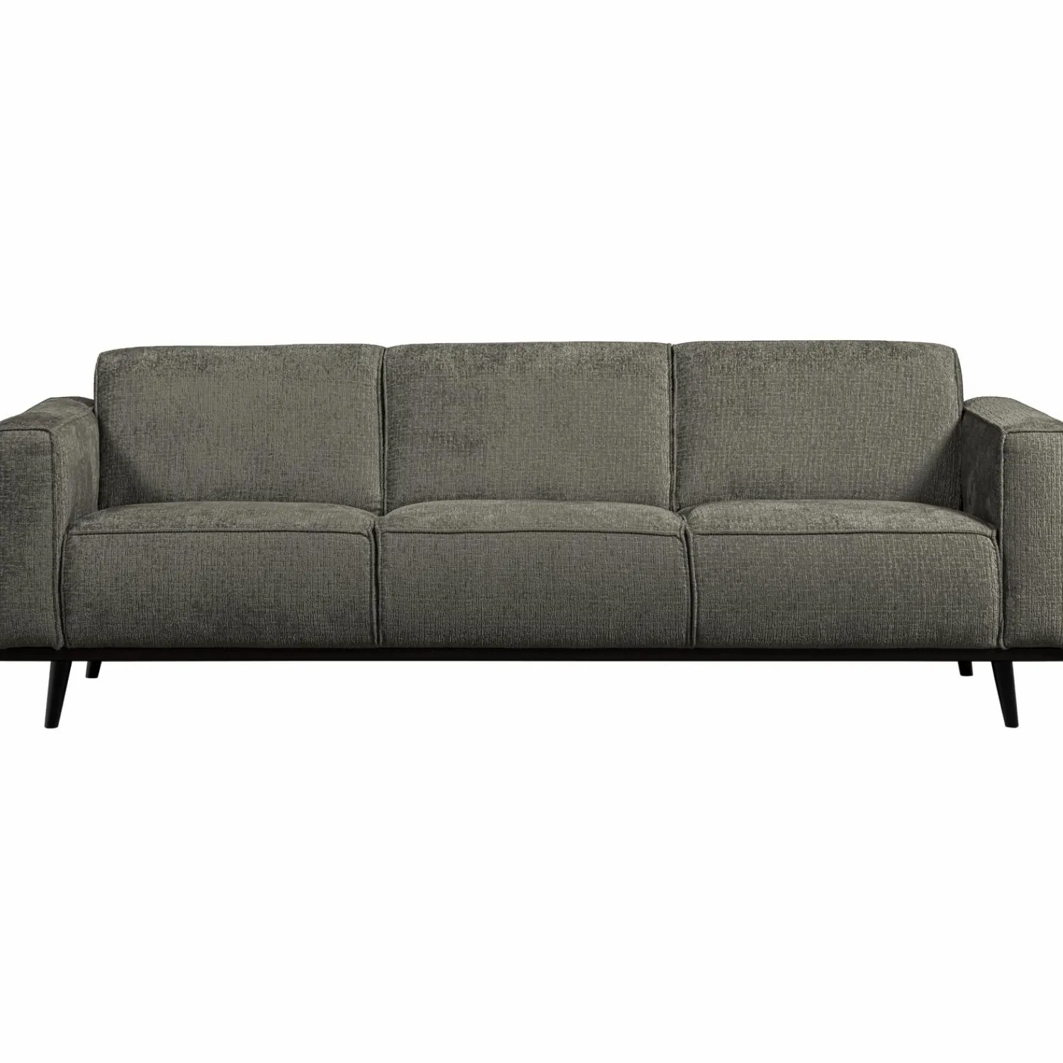 Clearance WOOOD Statement 3-zits bank 230 cm structure velvet Frost