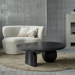 Online WOOOD Steppe salontafel mango hout zwart