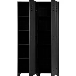 Best WOOOD Stijn hoog 2-deurs lockerkast Zwart