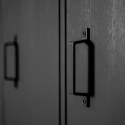 Best WOOOD Stijn hoog 2-deurs lockerkast Zwart