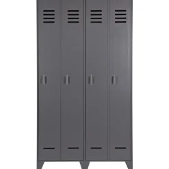 Sale WOOOD Stijn hoog 2-deurs lockerkast steel grey Staalgrijs