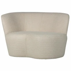 Online WOOOD Stone bankje links bouclé crème