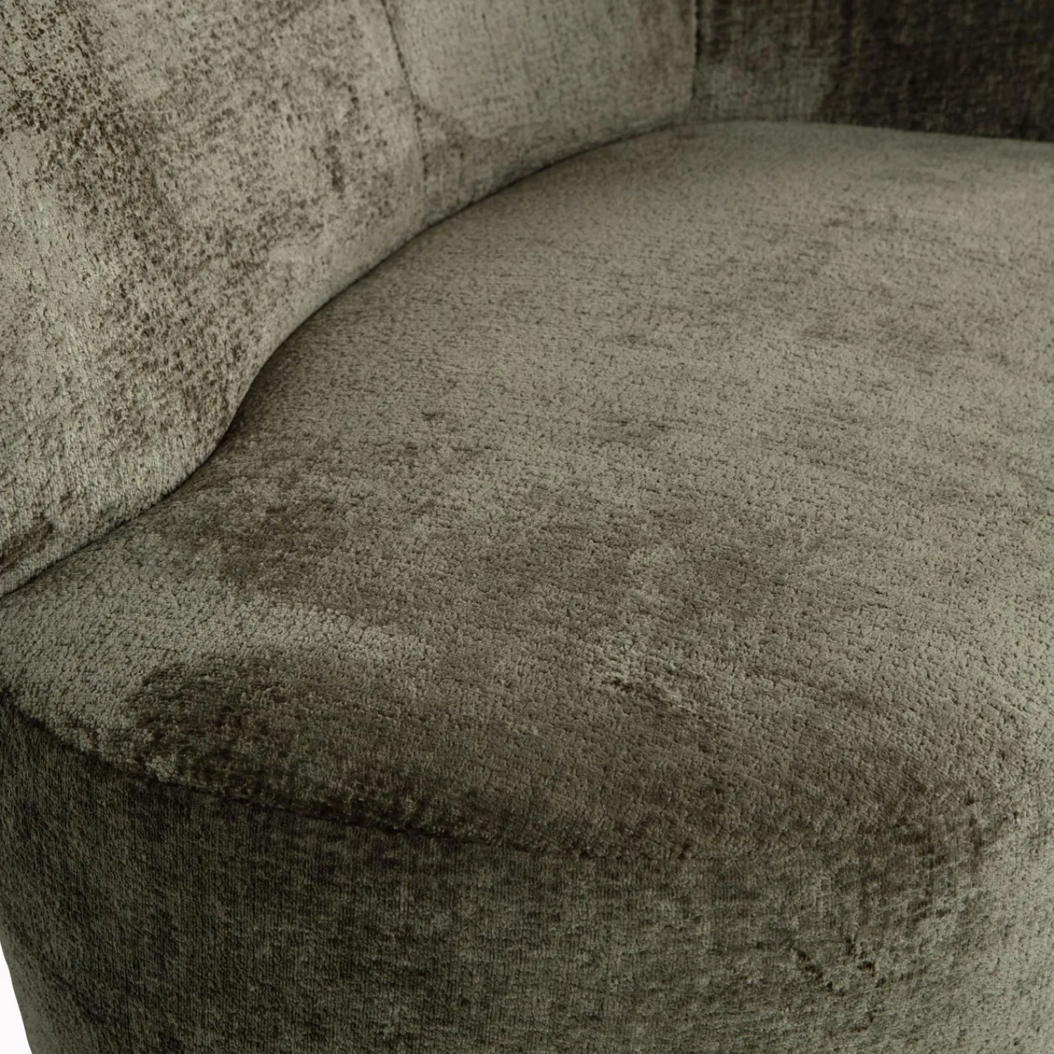 Clearance WOOOD Stone bankje rechts bouclé crème