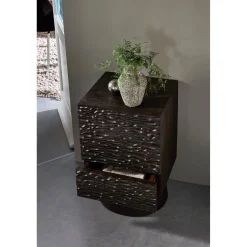 Clearance WOOOD Tabia vaas aluminium donkerbruin