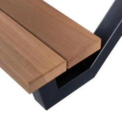 Hot WOOOD Tablo Outdoor picknicktafel ayous naturel X-poot metaal