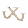 Hot WOOOD Tablo outdoor x-vorm poot picknick metaal zand 1 stuks