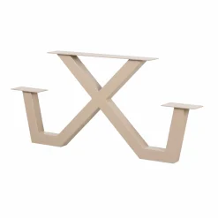 Hot WOOOD Tablo outdoor x-vorm poot picknick metaal zand 1 stuks