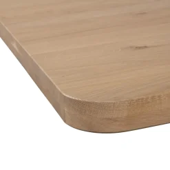 Best WOOOD Tablo tafelblad eiken naturel curved 200x90 cm