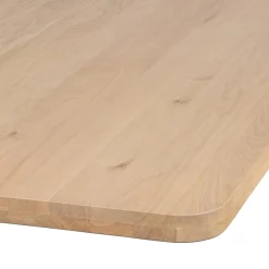 Best WOOOD Tablo tafelblad eiken naturel curved 200x90 cm