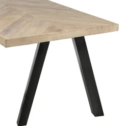 Outlet WOOOD Tablo tafelblad mango visgraat 200x90 cm