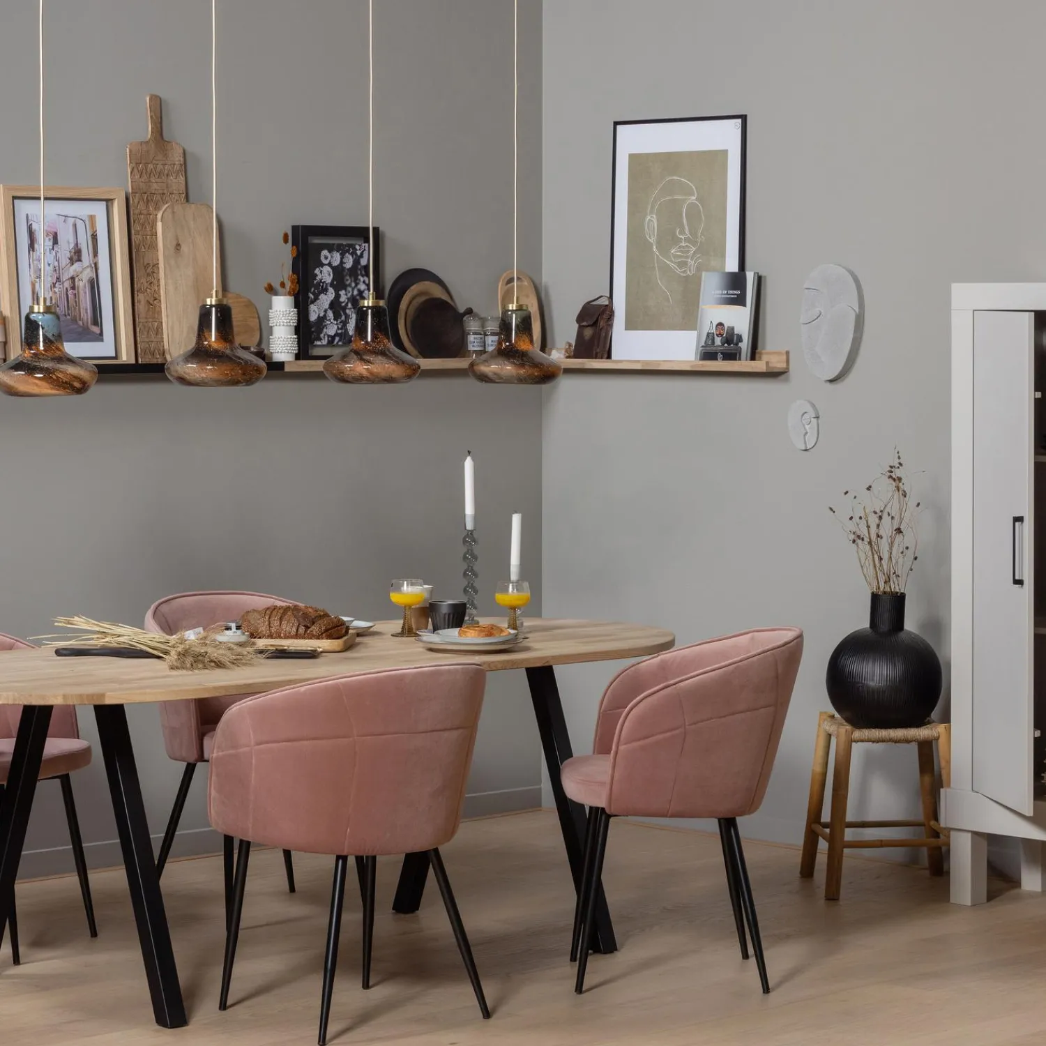 New WOOOD Tablo tafelblad ovaal eiken onbehandeld