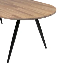 Discount WOOOD Tablo tafelblad ovaal eiken olie grijs