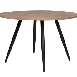 Sale WOOOD Tablo tafelblad rond eiken ø120 cm olie grijs