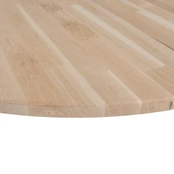 New WOOOD Tablo tafelblad rond eiken ø120 cm onbehandeld
