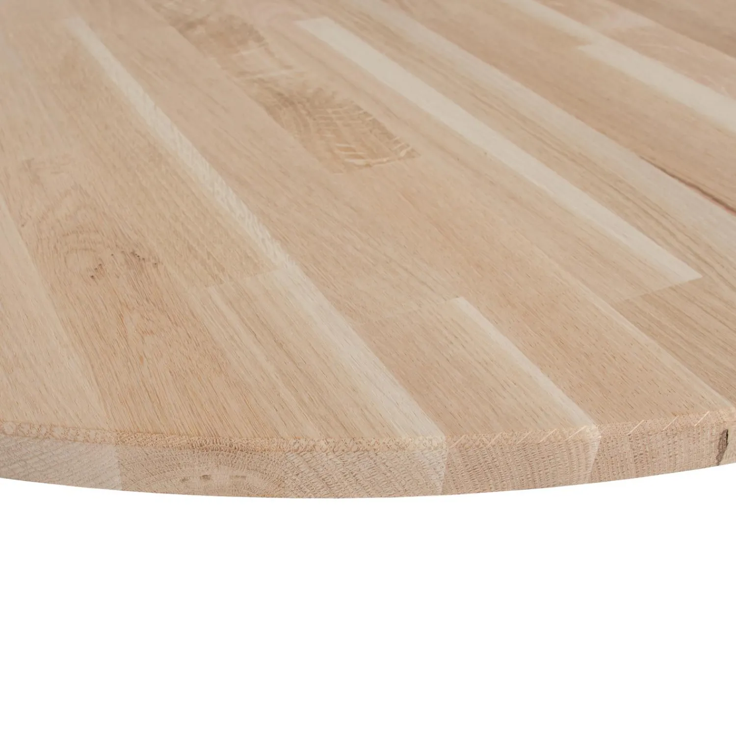 New WOOOD Tablo tafelblad rond eiken ø120 cm onbehandeld