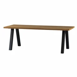 New WOOOD Tablo tuintafel ayous naturel met A-vorm poot metaal