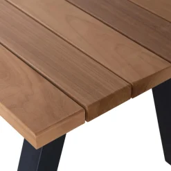 New WOOOD Tablo tuintafel ayous naturel met A-vorm poot metaal