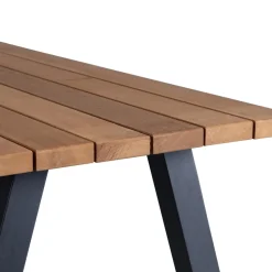 New WOOOD Tablo tuintafel ayous naturel met A-vorm poot metaal