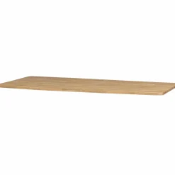 Sale WOOOD Tablo XL tafelblad eiken naturel curved 240x100 cm